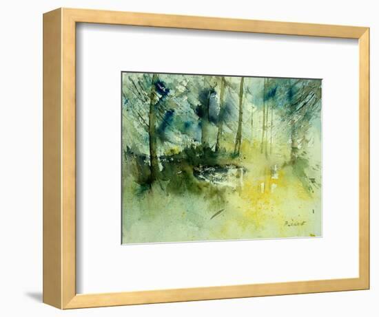 Light on a Pond in a Wood-Pol Ledent-Framed Art Print