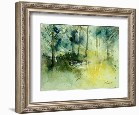 Light on a Pond in a Wood-Pol Ledent-Framed Art Print