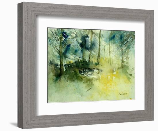 Light on a Pond in a Wood-Pol Ledent-Framed Art Print