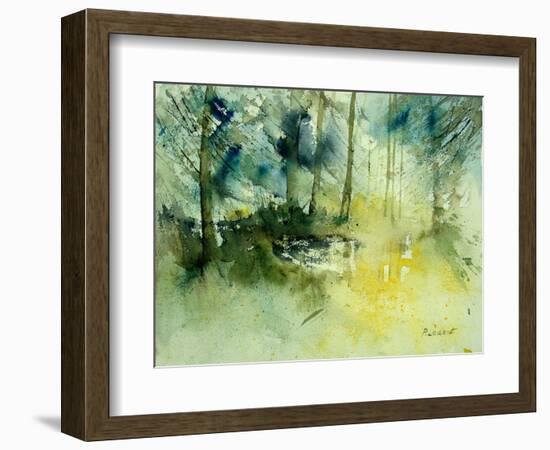 Light on a Pond in a Wood-Pol Ledent-Framed Art Print