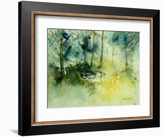 Light on a Pond in a Wood-Pol Ledent-Framed Art Print