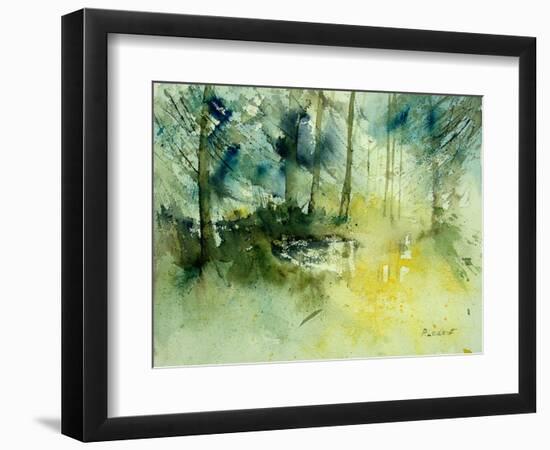 Light on a Pond in a Wood-Pol Ledent-Framed Art Print