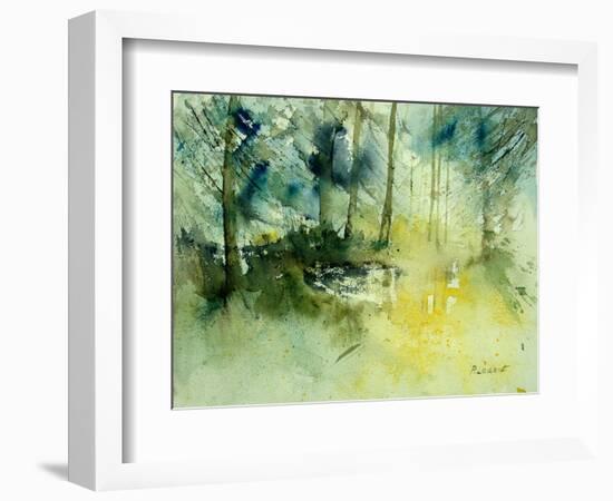 Light on a Pond in a Wood-Pol Ledent-Framed Art Print