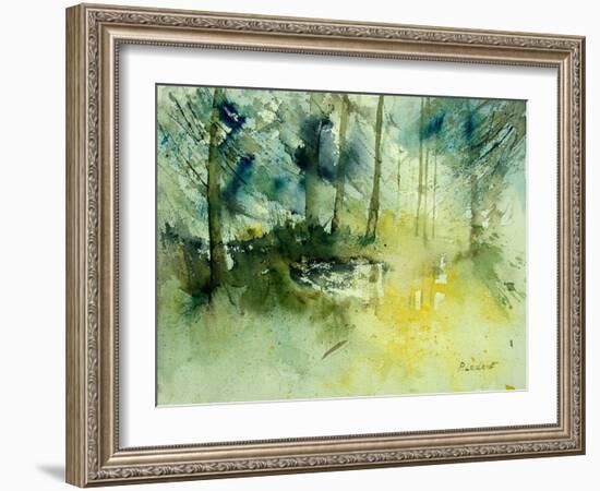 Light on a Pond in a Wood-Pol Ledent-Framed Art Print