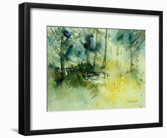 Light on a Pond in a Wood-Pol Ledent-Framed Art Print