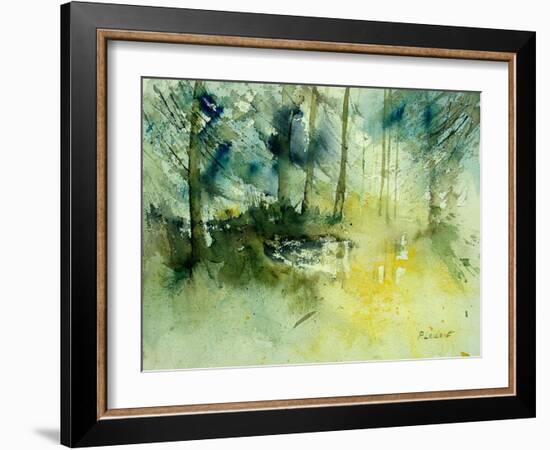 Light on a Pond in a Wood-Pol Ledent-Framed Art Print