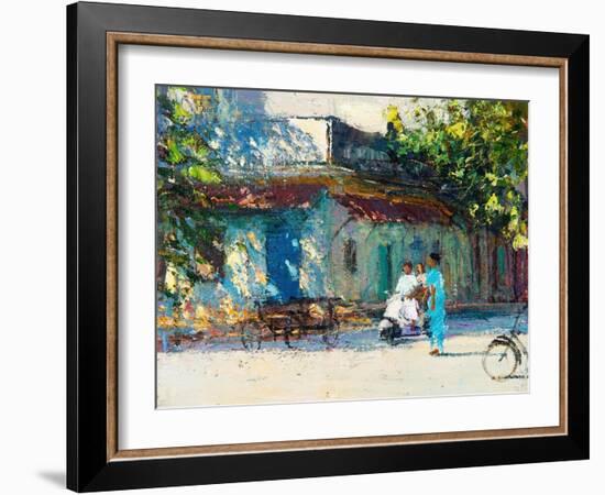 Light on Old House, Pondicherry, 2017-Andrew Gifford-Framed Giclee Print