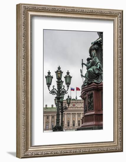 Light Pole. Russian State Building. Saint Petersburg, Russia-Tom Norring-Framed Photographic Print