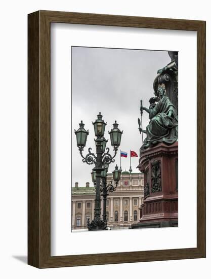 Light Pole. Russian State Building. Saint Petersburg, Russia-Tom Norring-Framed Photographic Print