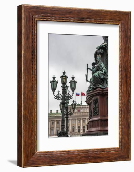 Light Pole. Russian State Building. Saint Petersburg, Russia-Tom Norring-Framed Photographic Print