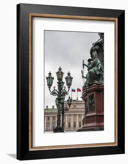 Light Pole. Russian State Building. Saint Petersburg, Russia-Tom Norring-Framed Photographic Print