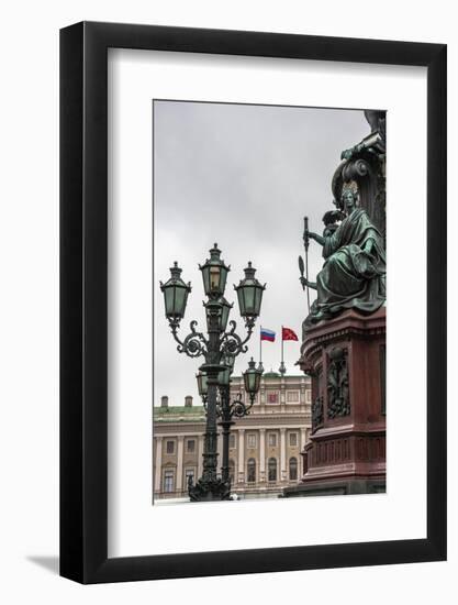 Light Pole. Russian State Building. Saint Petersburg, Russia-Tom Norring-Framed Photographic Print