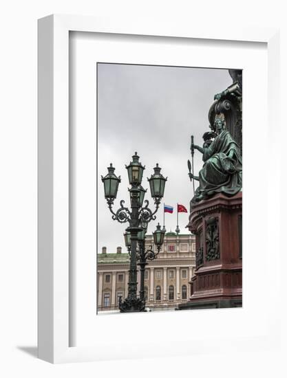 Light Pole. Russian State Building. Saint Petersburg, Russia-Tom Norring-Framed Photographic Print