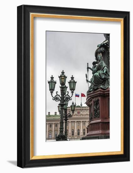 Light Pole. Russian State Building. Saint Petersburg, Russia-Tom Norring-Framed Photographic Print