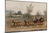 Light Post Coach (Coloured Engraving)-James Pollard-Mounted Giclee Print