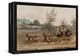 Light Post Coach (Coloured Engraving)-James Pollard-Framed Premier Image Canvas