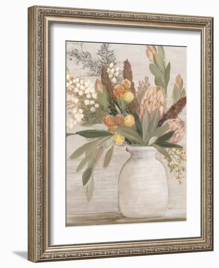 Light Protea Still Life-Julia Purinton-Framed Art Print