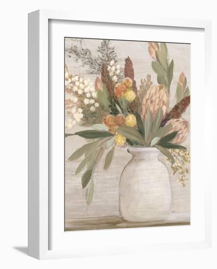 Light Protea Still Life-Julia Purinton-Framed Art Print