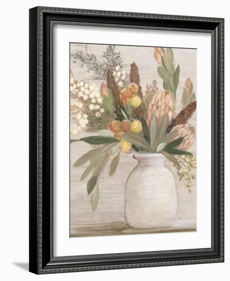 Light Protea Still Life-Julia Purinton-Framed Art Print