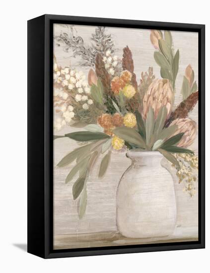 Light Protea Still Life-Julia Purinton-Framed Stretched Canvas