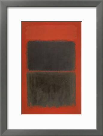 Mark ROTHKO Light Red Over Black Color Field Poster 32-3//4 x 23