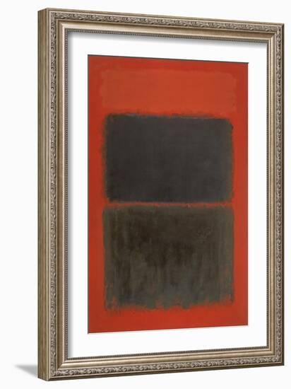 Light Red Over Black-Mark Rothko-Framed Giclee Print