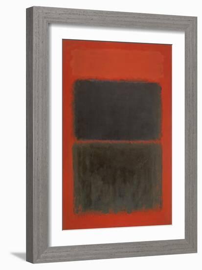 Light Red Over Black-Mark Rothko-Framed Giclee Print