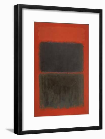 Light Red Over Black-Mark Rothko-Framed Giclee Print