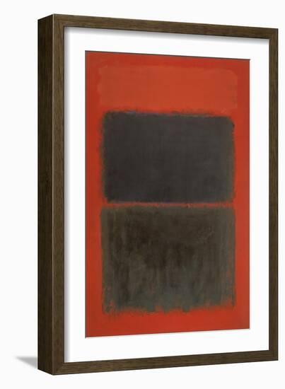 Light Red Over Black-Mark Rothko-Framed Giclee Print