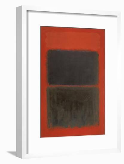 Light Red Over Black-Mark Rothko-Framed Giclee Print