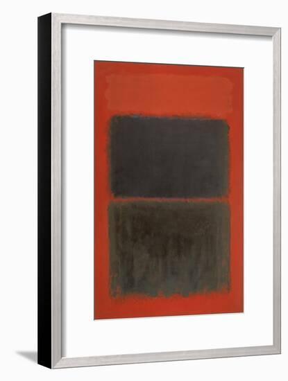 Light Red Over Black-Mark Rothko-Framed Giclee Print