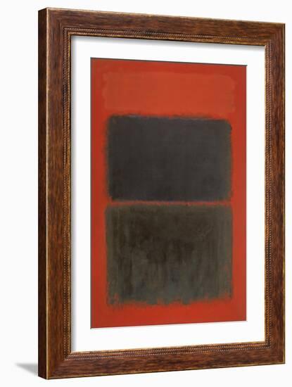 Light Red Over Black-Mark Rothko-Framed Giclee Print