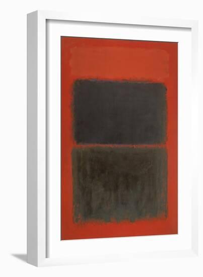 Light Red Over Black-Mark Rothko-Framed Giclee Print