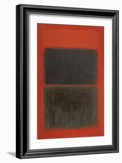 Light Red Over Black-Mark Rothko-Framed Giclee Print