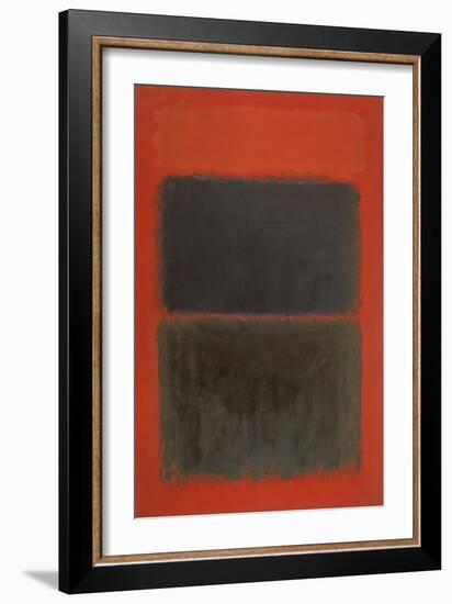 Light Red Over Black-Mark Rothko-Framed Premium Giclee Print