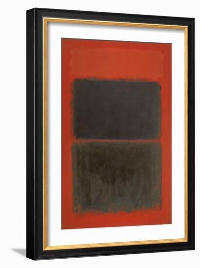 Light Red Over Black-Mark Rothko-Framed Premium Giclee Print