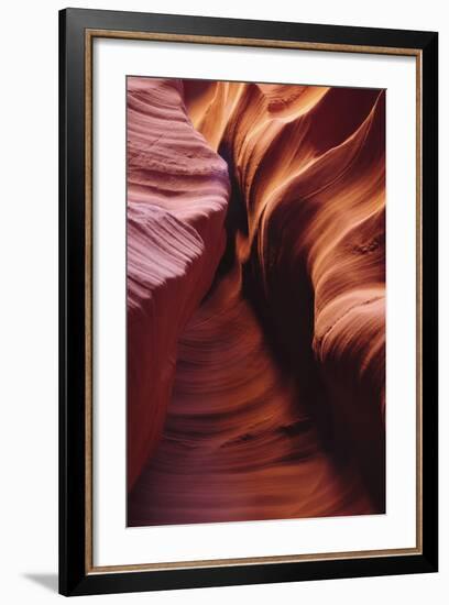 Light Reflections and Swirls in Secret Canyon, Page, Arizona, USA-Michel Hersen-Framed Photographic Print