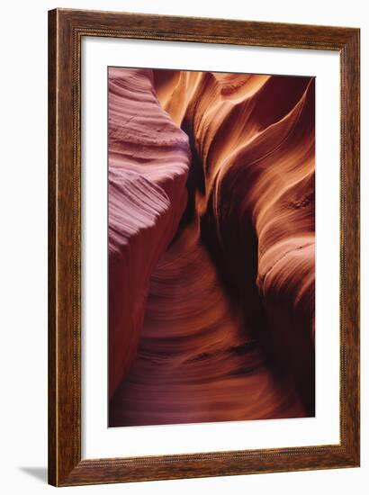 Light Reflections and Swirls in Secret Canyon, Page, Arizona, USA-Michel Hersen-Framed Photographic Print