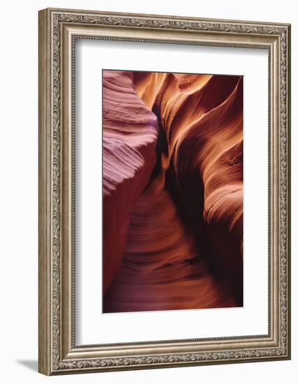 Light Reflections and Swirls in Secret Canyon, Page, Arizona, USA-Michel Hersen-Framed Photographic Print