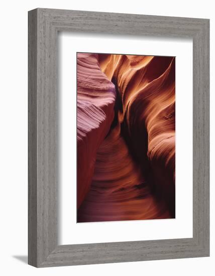 Light Reflections and Swirls in Secret Canyon, Page, Arizona, USA-Michel Hersen-Framed Photographic Print