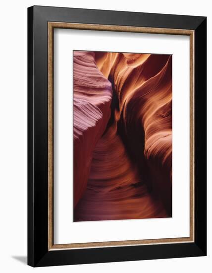 Light Reflections and Swirls in Secret Canyon, Page, Arizona, USA-Michel Hersen-Framed Photographic Print