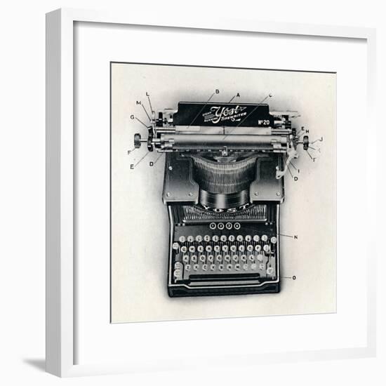 'Light Running Yost Typewriter', 1916-Unknown-Framed Giclee Print