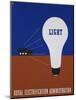 Light: Rural Electrification Administration Poster-Lester Beall-Mounted Photographic Print