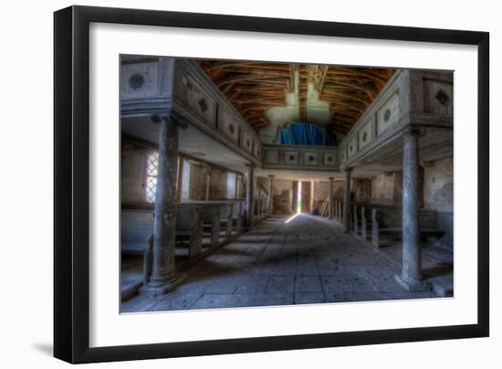 Light Shining Through Door to Church-Nathan Wright-Framed Photographic Print