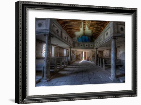 Light Shining Through Door to Church-Nathan Wright-Framed Photographic Print