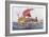 Light Ship from Classical Greek Era, Watercolour by Albert Sebille (1874-1953)-null-Framed Giclee Print