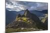 Light Streams Through The Clouds And Lights Parts Of The Ancient City Of Machu Picchu-Joe Azure-Mounted Photographic Print