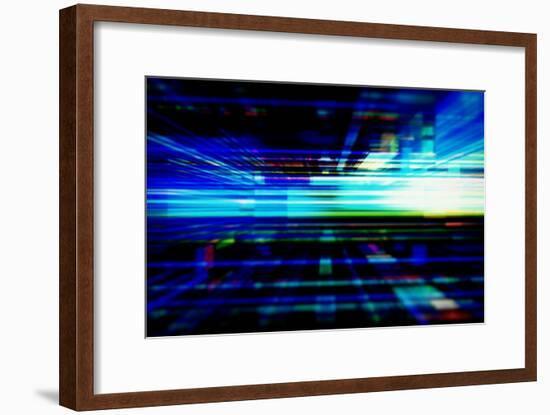 Light Tech 0204-aLunaBlue-Framed Photographic Print