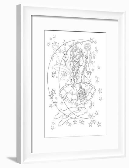 Light The Stars Lineart-Karen Middleton-Framed Giclee Print