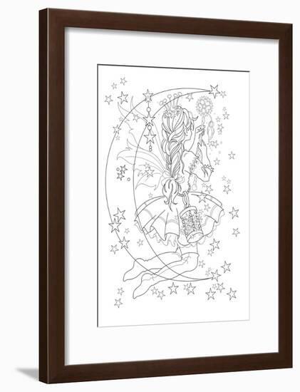 Light The Stars Lineart-Karen Middleton-Framed Giclee Print